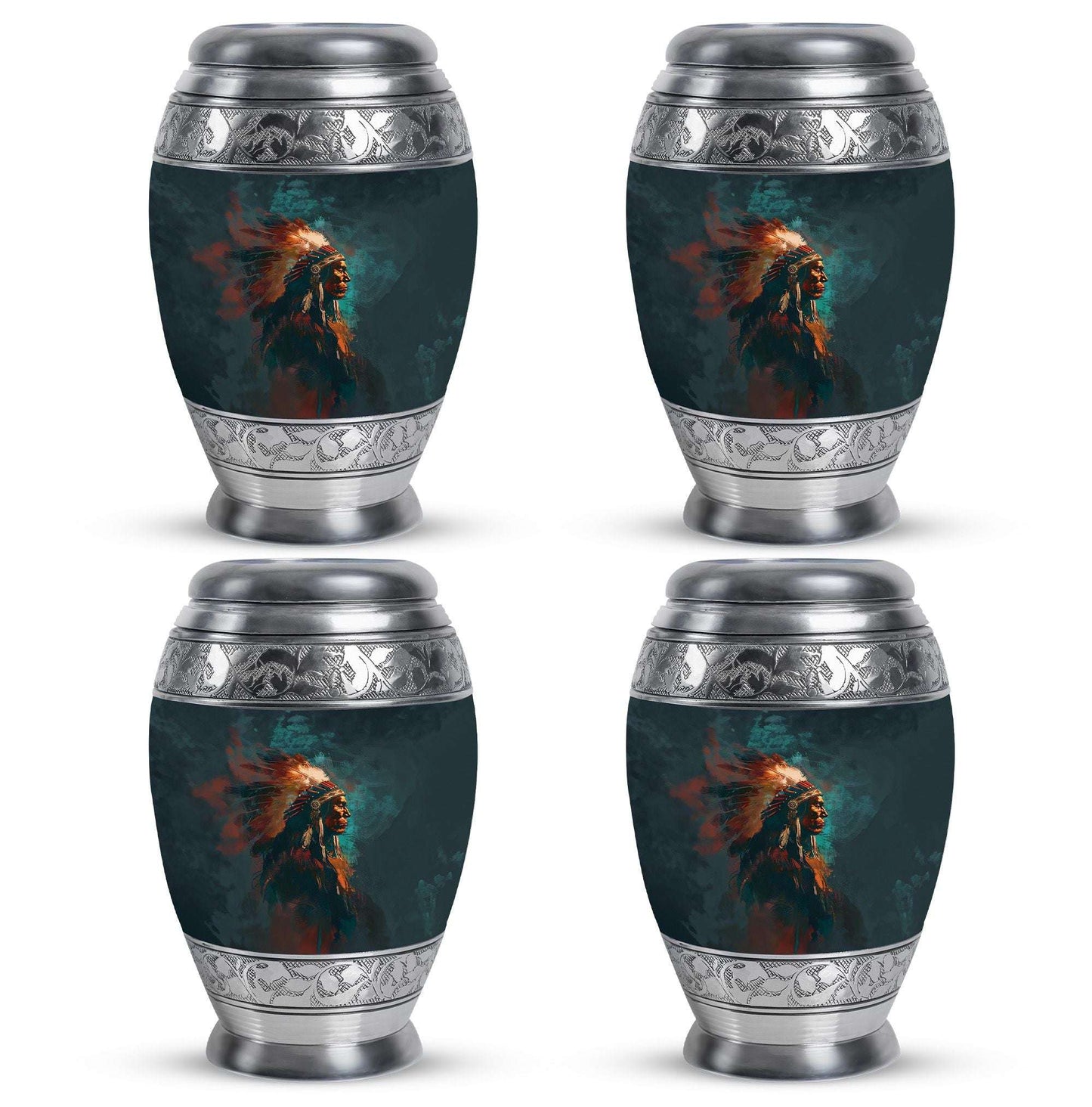 Tribe Man Theme 3 Inch Keepsake Pack of 4