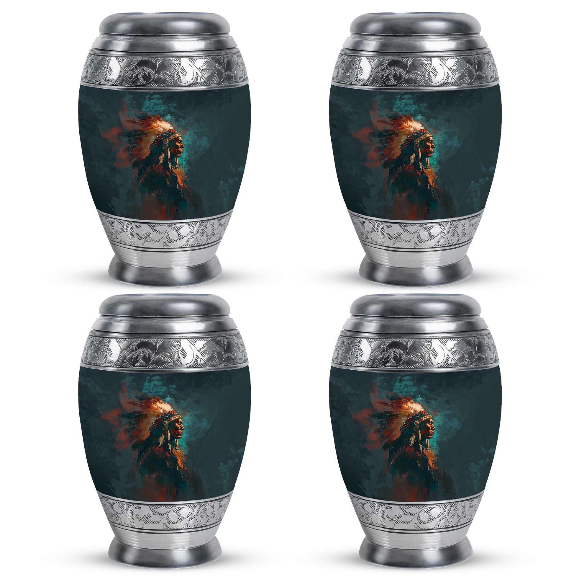 Tribe Man Theme 3 Inch Keepsake Pack of 4