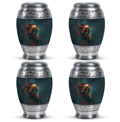 Tribe Man Theme 3 Inch Keepsake Pack of 4