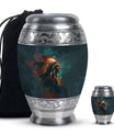 Tribe Man Theme Large Urn With 1 Keepsake Urn