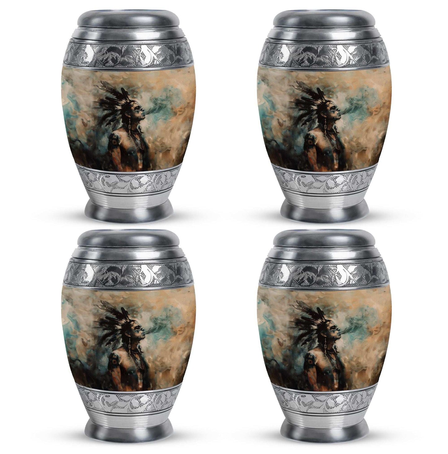 Tribe Man Theme 3 Inch Keepsake Pack of 4