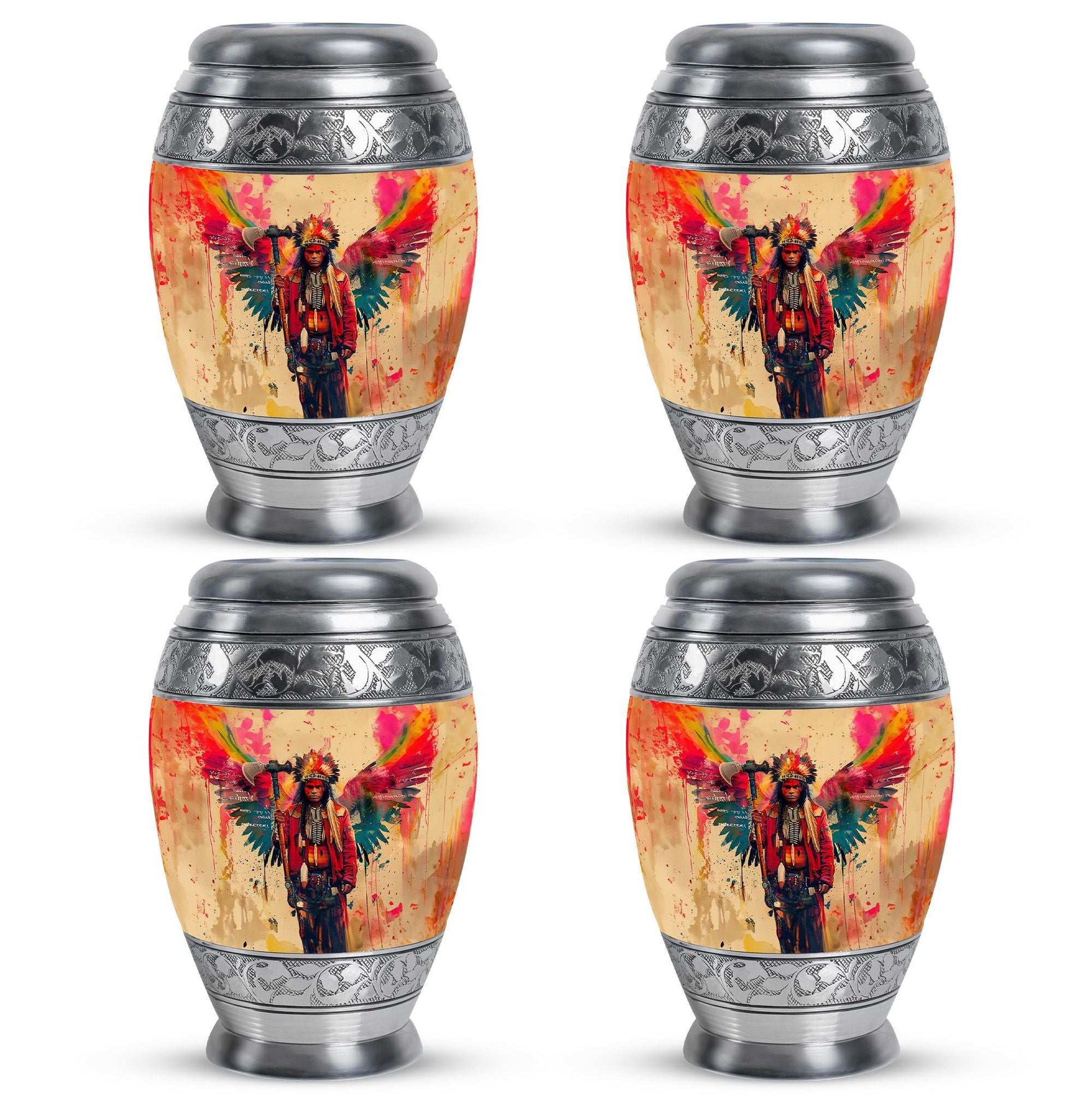 Tribe Man Theme 3 Inch Keepsake Pack of 4