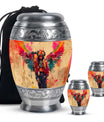 Tribe Man Theme Large Urn With 2 Keepsake Urn
