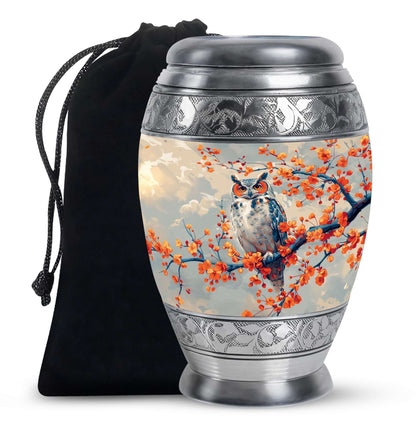 Owl Theme Large Urn 10 Inch