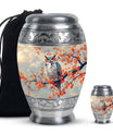 Owl Theme Large Urn With 1 Keepsake Urn