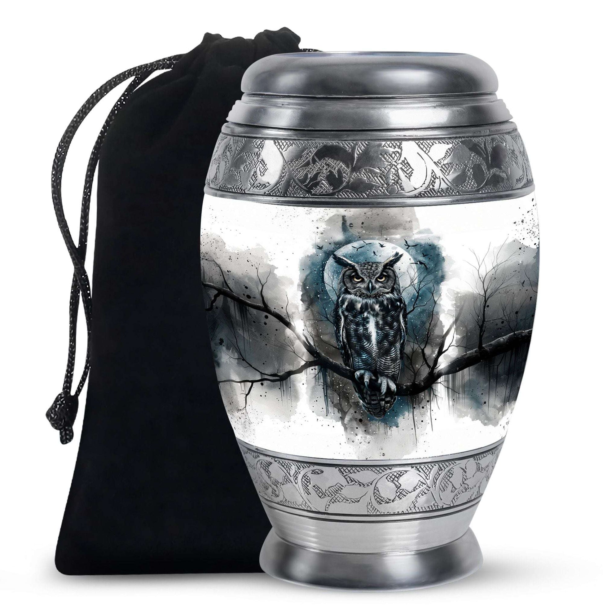 Owl Theme Large Urn 10 Inch