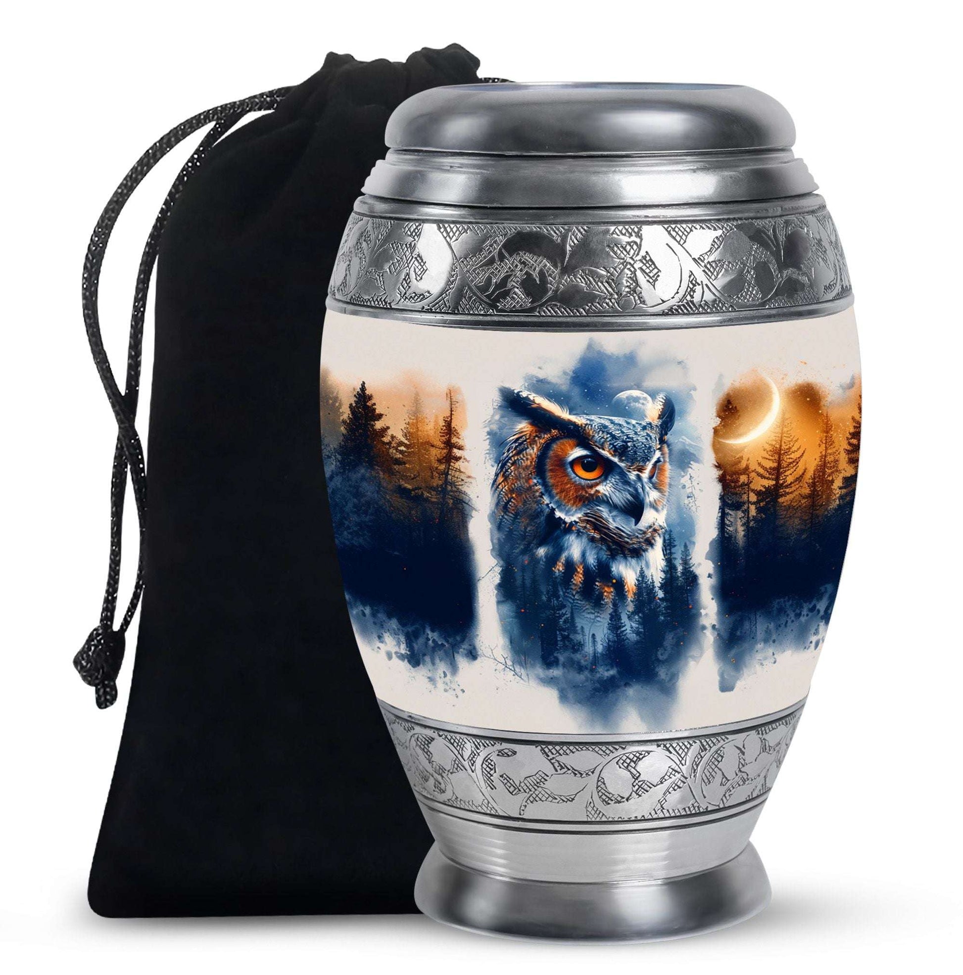 Owl Theme Large Urn 10 Inch