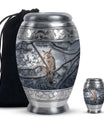 Owl Theme Large Urn With 1 Keepsake Urn