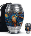 Owl Theme Large Urn With 1 Keepsake Urn