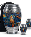 Owl Theme Large Urn With 2 Keepsake Urn