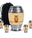 Owl Theme Large Urn With 4 Keepsake Urn