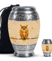 Owl Theme Large Urn With 1 Keepsake Urn