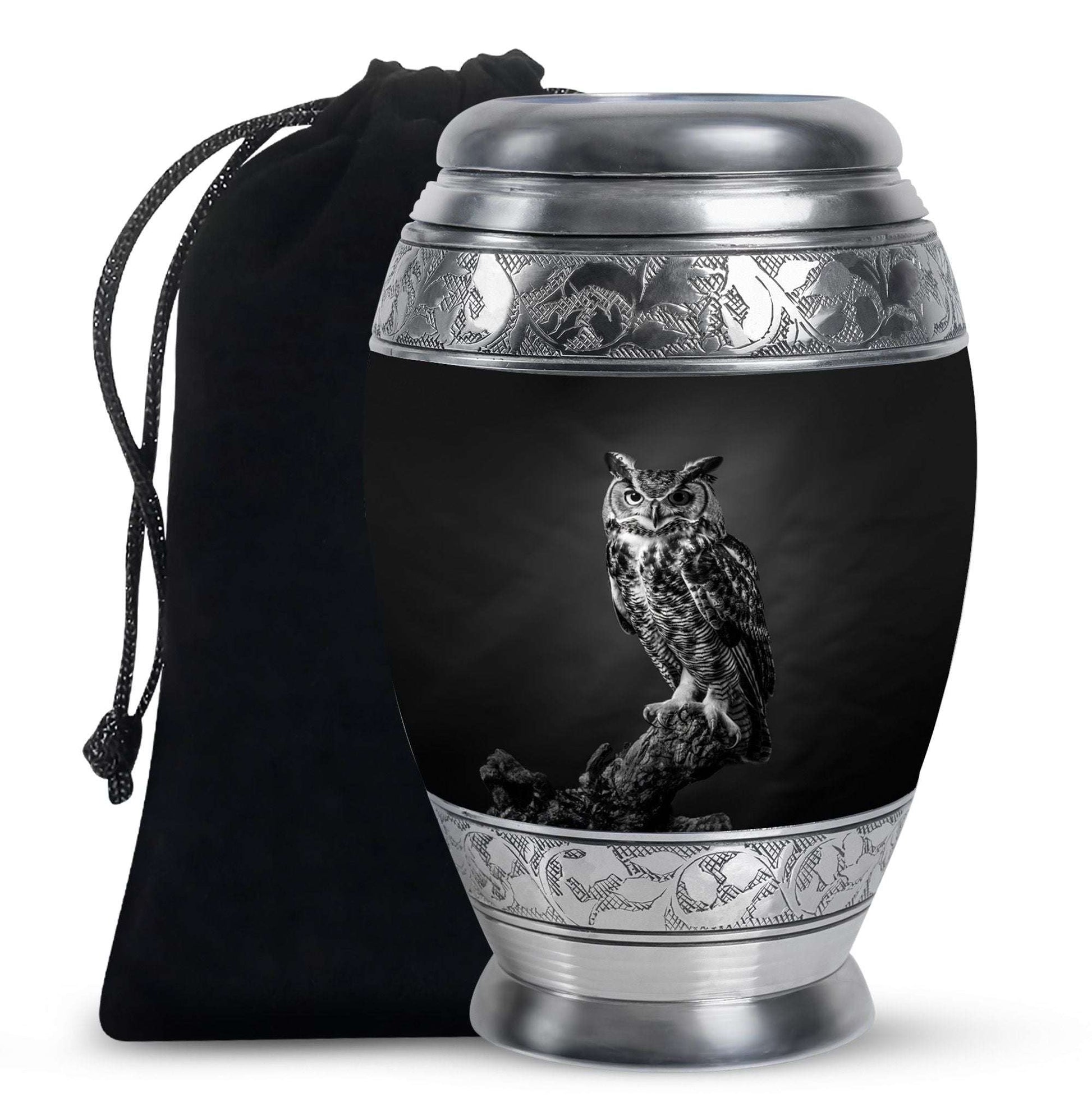 Owl Theme Large Urn 10 Inch