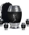 Owl Theme Large Urn With 4 Keepsake Urn