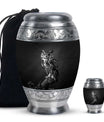Owl Theme Large Urn With 1 Keepsake Urn