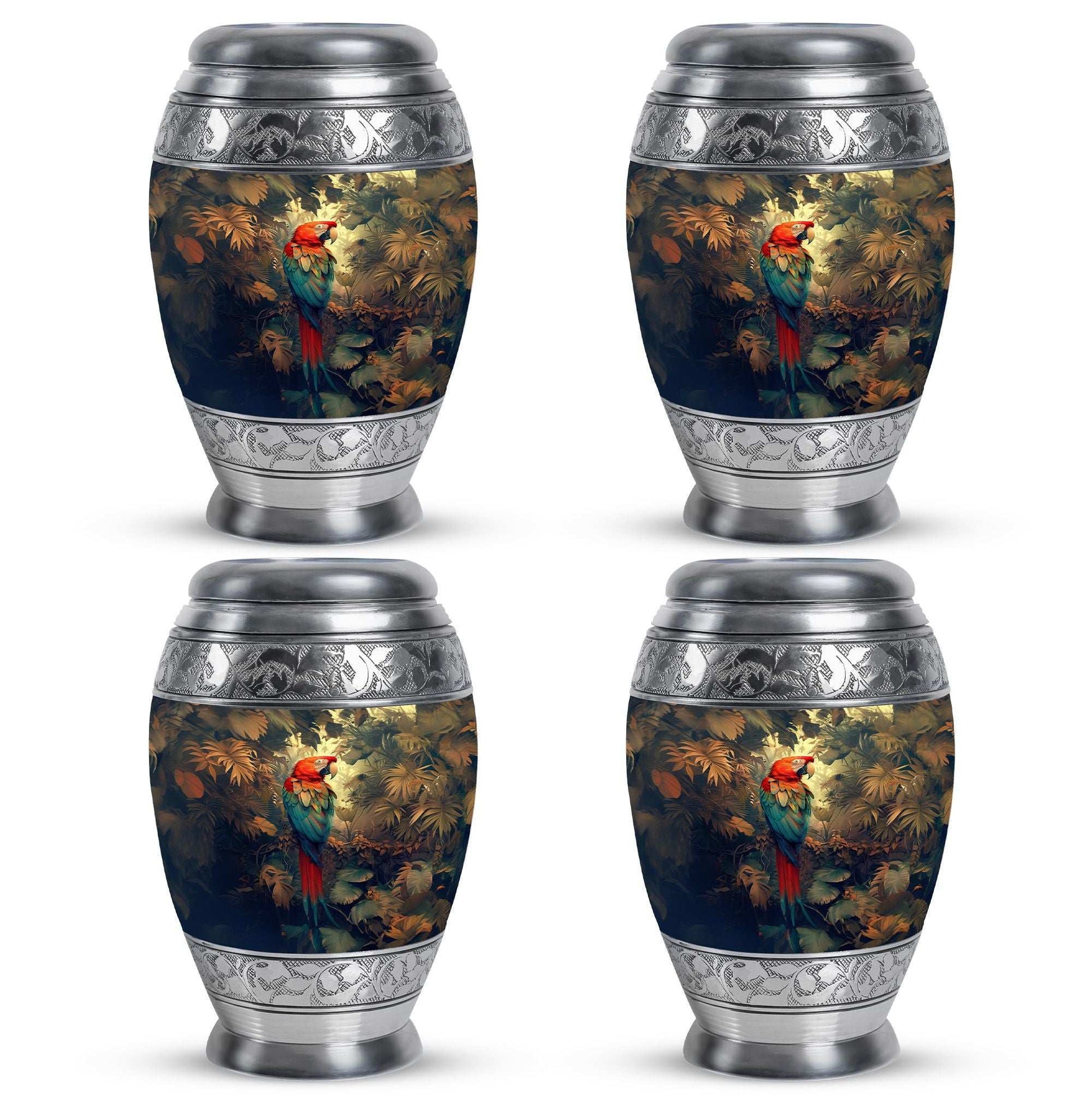 Macaw Parrot Theme 3 Inch Keepsake Pack of 4