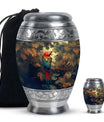 Macaw Parrot Theme Large Urn With 1 Keepsake Urn