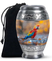 Macaw Parrot Theme Large Urn 10 Inch