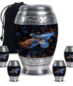 Eagle Theme Large Urn With 4 Keepsake Urn