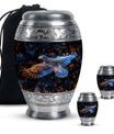 Eagle Theme Large Urn With 2 Keepsake Urn