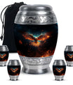 Eagle Theme Large Urn With 4 Keepsake Urn