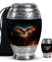 Eagle Theme Large Urn With 1 Keepsake Urn