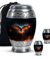 Eagle Theme Large Urn With 2 Keepsake Urn