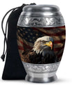 Eagle Theme Large Urn 10 Inch
