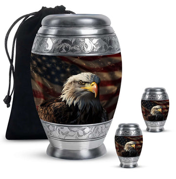 Large Urn With 2 Keepsake Urn