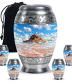 Turtle Theme Large Urn With 4 Keepsake Urn