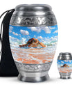 Turtle Theme Large Urn With 1 Keepsake Urn