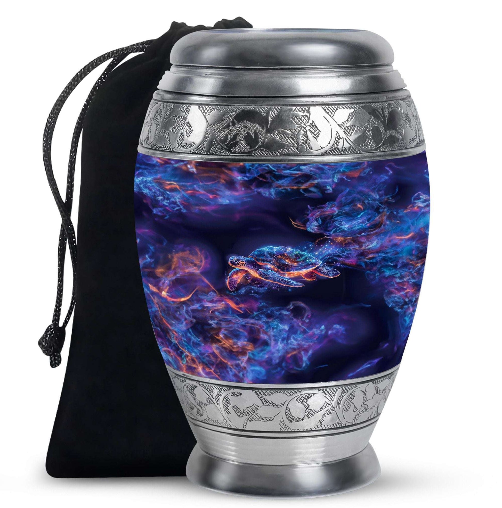 Turtle Theme Large Urn 10 Inch