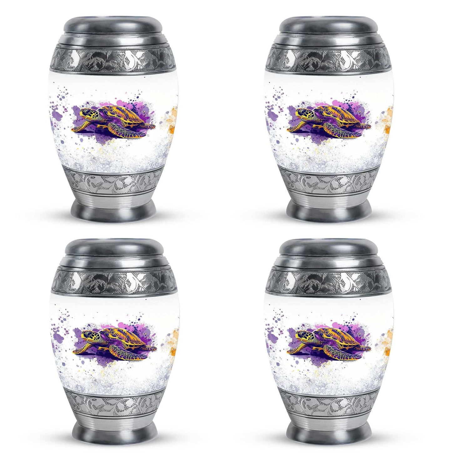 Turtle Theme 3 Inch Keepsake Pack of 4