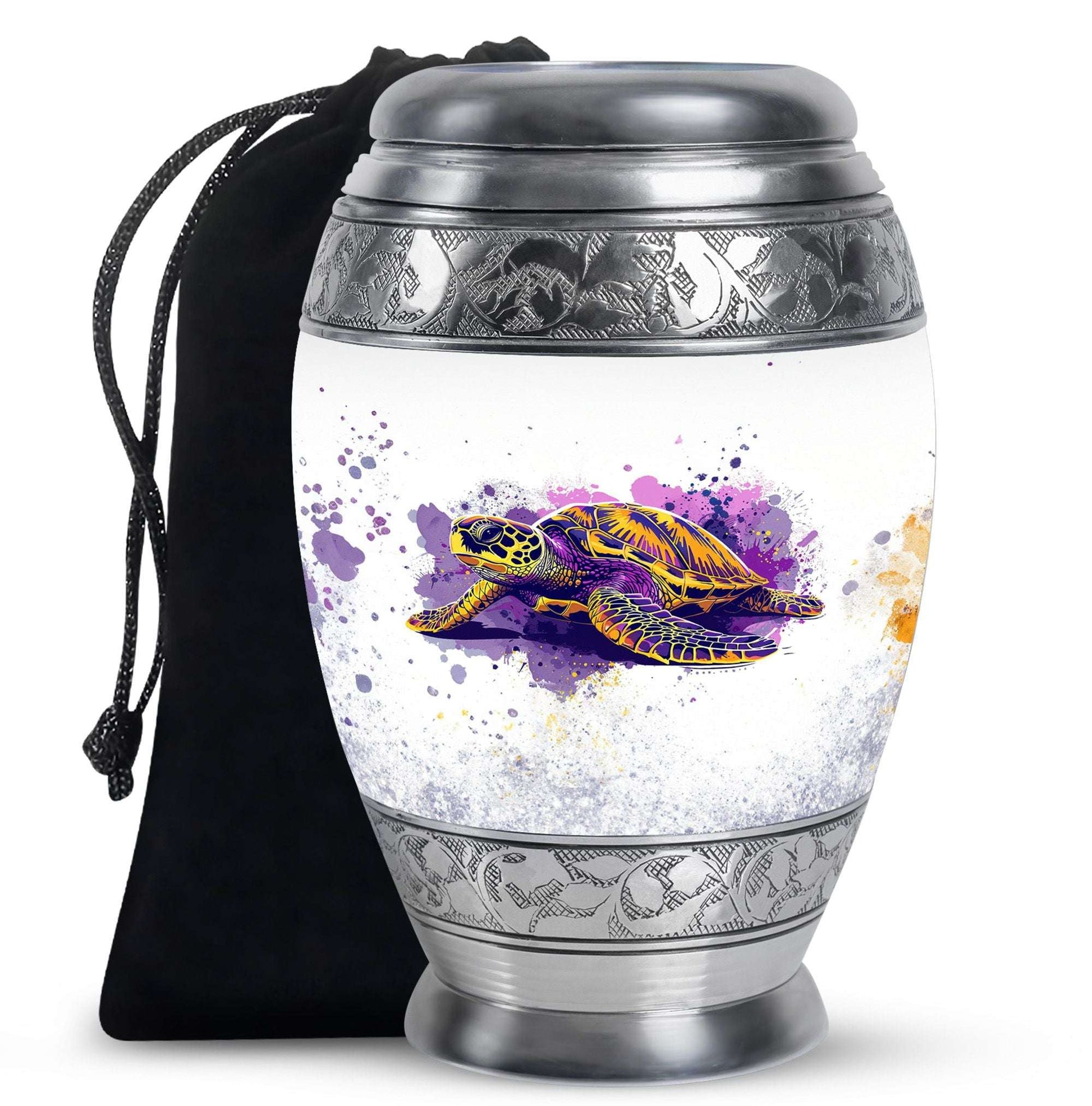 Turtle Theme Large Urn 10 Inch