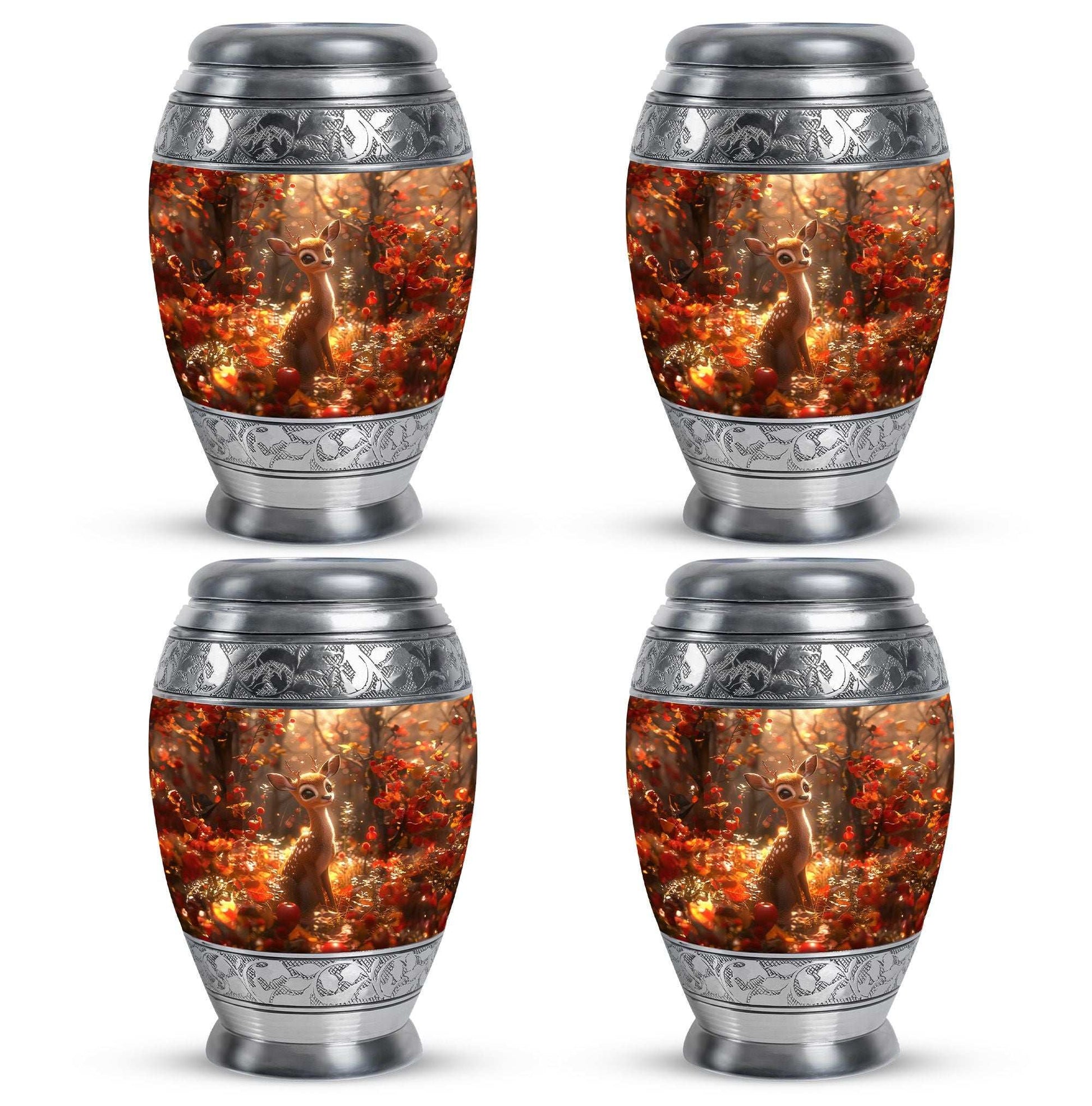 Deer Theme 3 Inch Keepsake Pack of 4