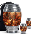 Deer Theme Large Urn With 2 Keepsake Urn