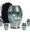 Deer Theme Large Urn With 4 Keepsake Urn