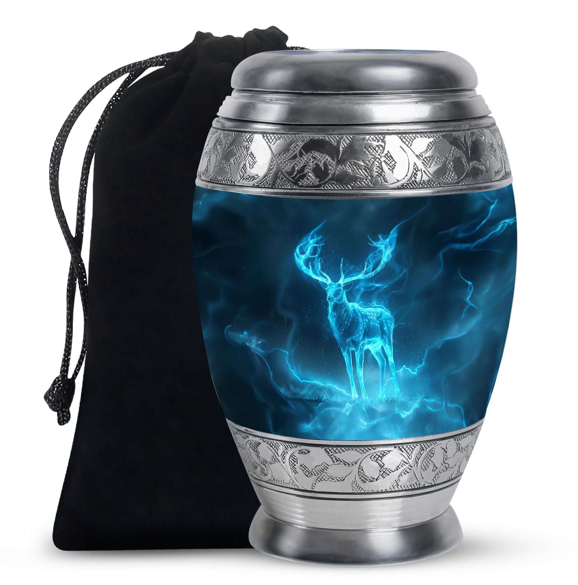 Deer Theme Large Urn 10 Inch