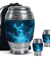Deer Theme Large Urn With 2 Keepsake Urn
