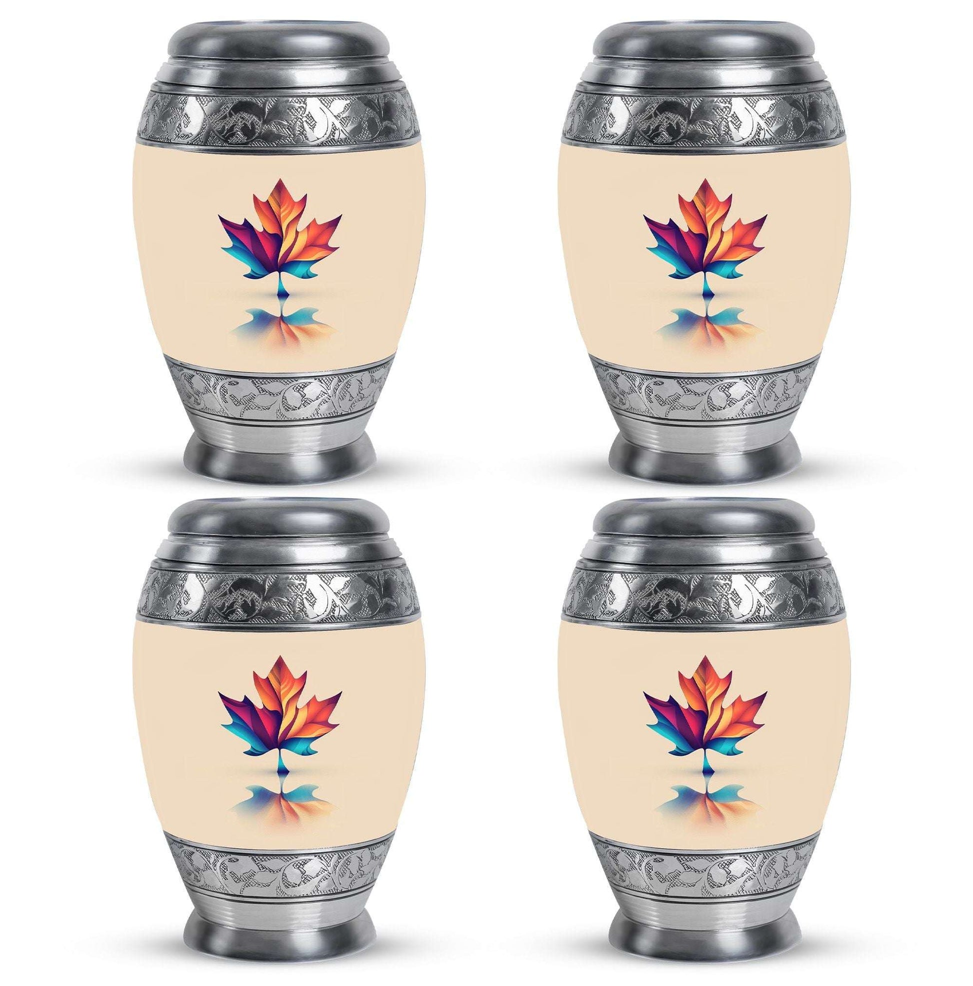 Mapple Leaf Theme 3 Inch Keepsake Pack of 4