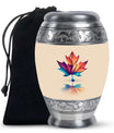 Mapple Leaf Theme Large Urn 10 Inch