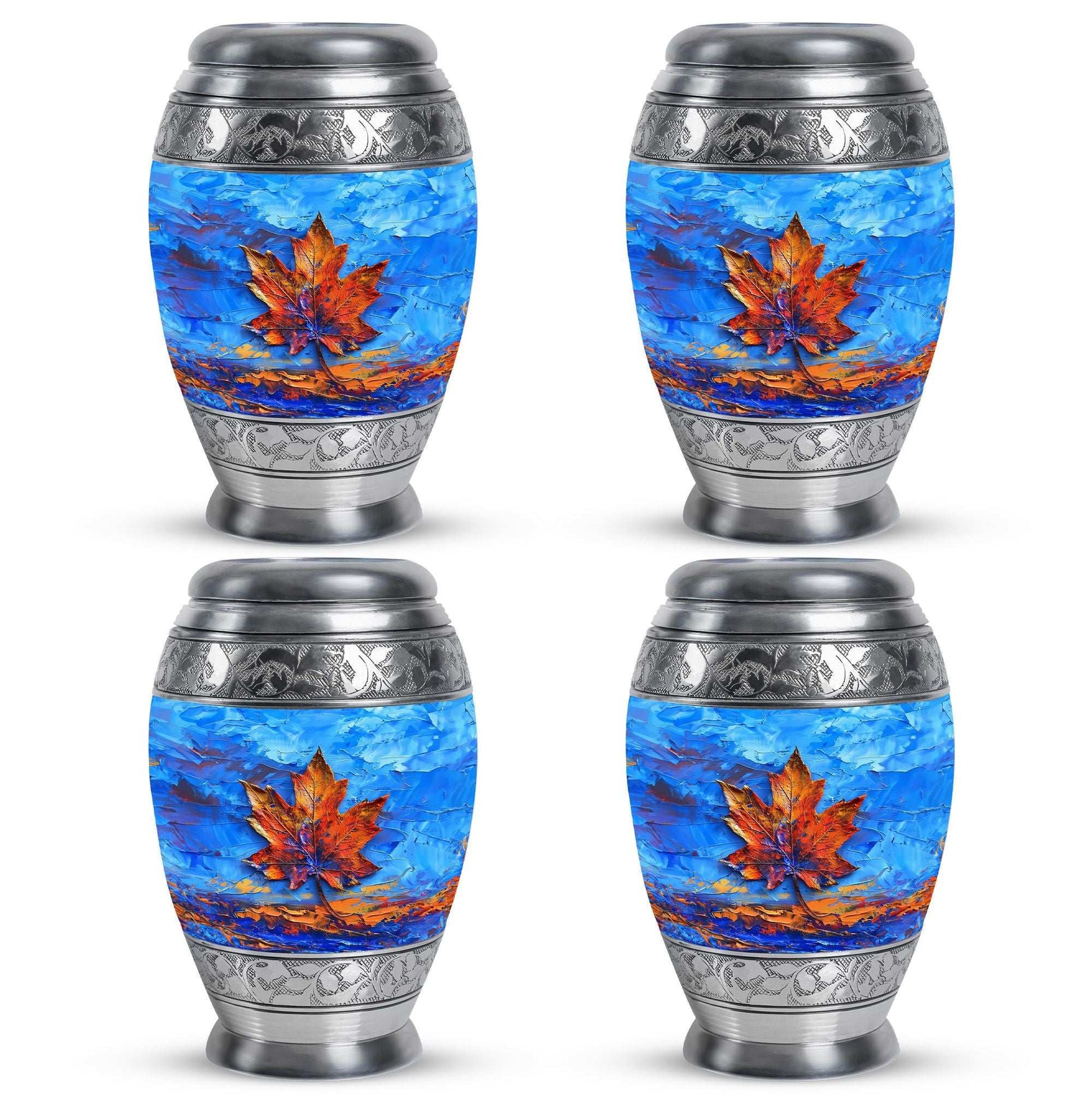 Mapple Leaf Theme 3 Inch Keepsake Pack of 4