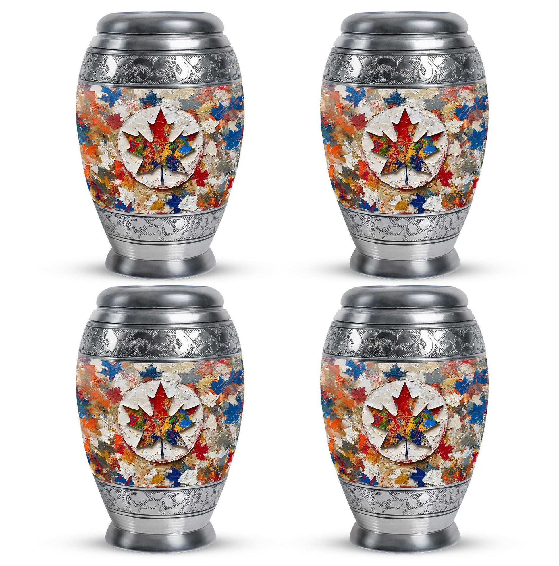 Mapple Leaf Theme 3 Inch Keepsake Pack of 4