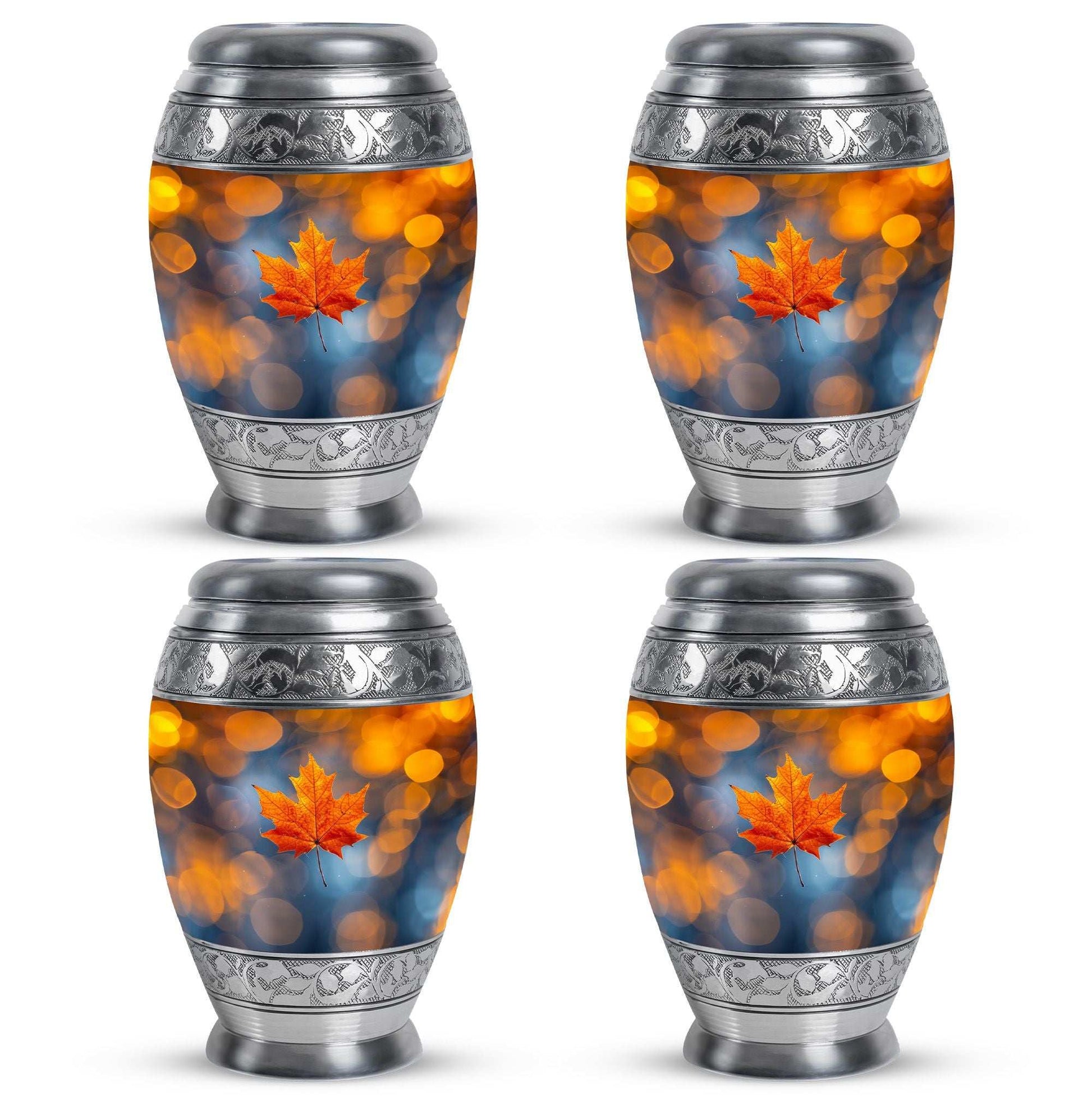 Mapple Leaf Theme 3 Inch Keepsake Pack of 4