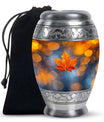 Mapple Leaf Theme Large Urn 10 Inch