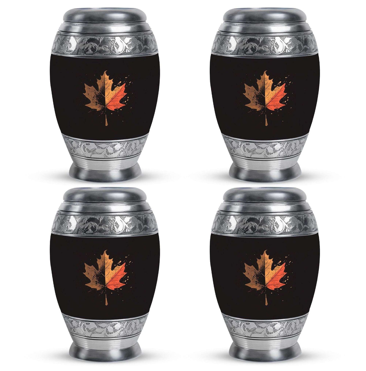 Mapple Leaf Theme 3 Inch Keepsake Pack of 4