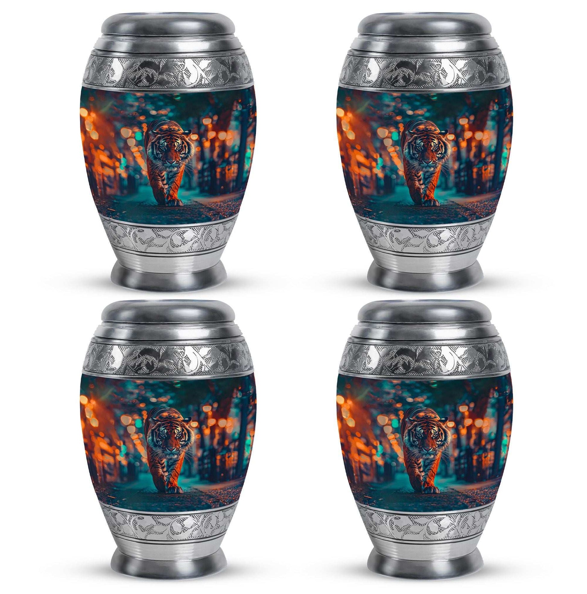 Tiger Theme 3 Inch Keepsake Pack of 4