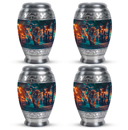 Tiger Theme 3 Inch Keepsake Pack of 4