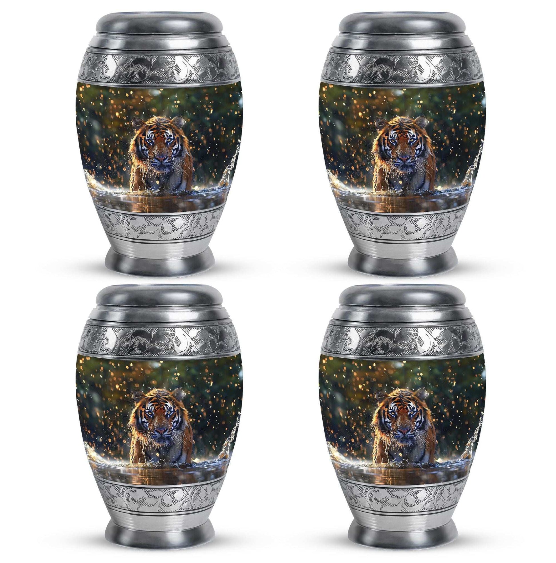 Tiger Theme 3 Inch Keepsake Pack of 4