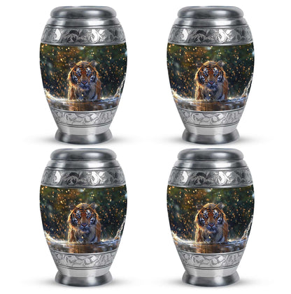 Tiger Theme 3 Inch Keepsake Pack of 4
